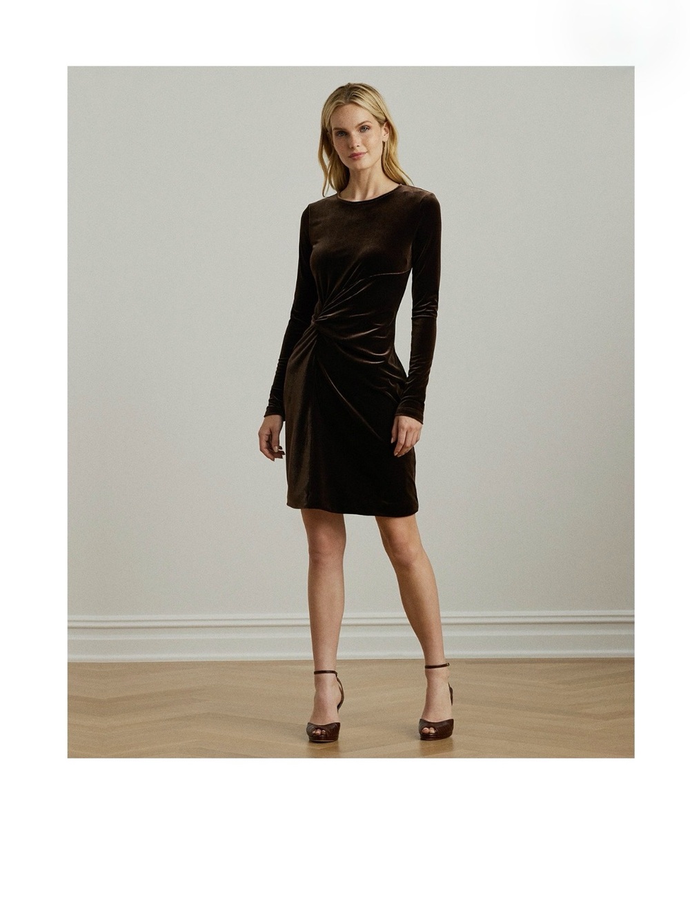 NWT Ralph Lauren  Velvet Dress Size 12